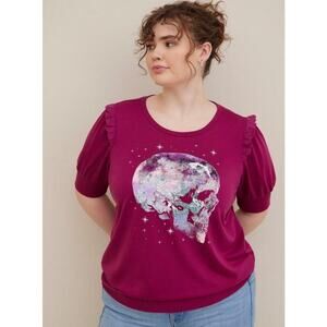 Torrid Graphic Classic Fit‎ Lt Weight French Terry Short Sleeve Sweatshirt